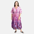 Winlar Black Tribal Long Kaftan - One Size Fits Most - Sticky add to cart bar