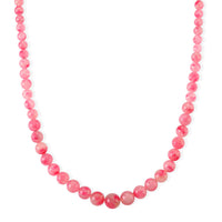D'Joy Sakura Rhodochrosite Beaded 360.00 ctw Necklace in Sterling Silver (20-22Inches)