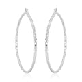 Twisted Hoop Earrings in Stainless Steel - Sticky add to cart bar