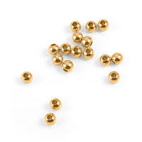 Set of 100 4MM Spacer Beads In Goldtone