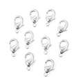 Set of 10 Medium Lobster Claspin Silvertone - Sticky add to cart bar