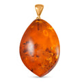 Baltic Amber Pendant without Chain in 14K YG Over Sterling Silver - Sticky add to cart bar