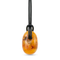 Raw Amber Leather Necklace (28 Inches) - Sticky add to cart bar