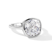 D'Joy Crystal by Swarovski Ring in Platinum Over Sterling Silver (Size 6)