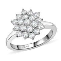 Closeout Deal Luxoro 10K White Gold Diamond (I1-I2) Ring (Size 11.0) 1.00 ctw