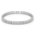 Luxuriant Lab Grown Diamond (VS2) 5.00 ctw Bracelet in 10K White Gold (7.50 In) 8.75 Grams - Sticky add to cart bar