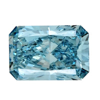 IGI Certified Luxuriant Lab Grown Blue Diamond (Radiant) (VS2) 3.00 ctw