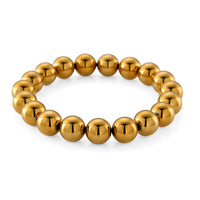 Blue Color Terahertz 10mm Stretch Bracelet 120.00 ctw