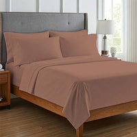 Seeboo 6pc Mocha Microfiber Sheet Set -Full