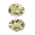 Green Gold Quartz Set of 2 (Ovl 9x7 mm) 2.93 ctw - Sticky add to cart bar