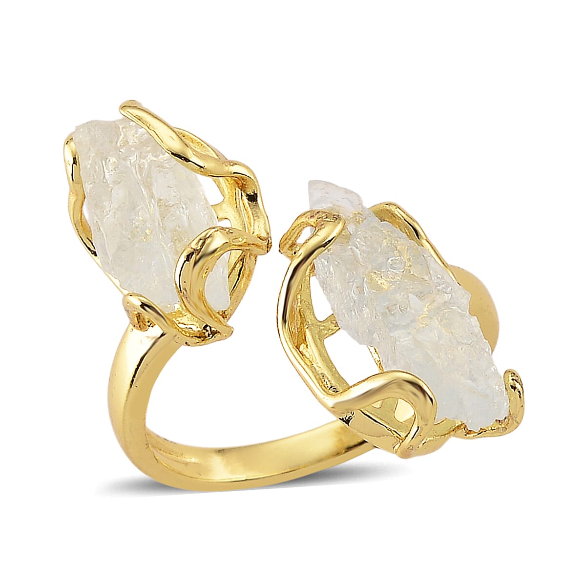 Aquamarine 14.00 ctw Ring (Adjustable) in Silvertone