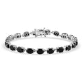 EverTrue California Black Jade 16.00 ctw Linking Bracelet in Platinum Bond (8.00 In) - Sticky add to cart bar