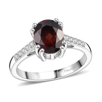 D'Joy Premium Umba River Zircon and White Zircon 3.00 ctw Ring in Rhodium Over Sterling Silver (Size 11.5)