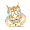 Lab Grown Diamond G-H SI 0.50 ctw Ring in 18K Vermeil Yellow Gold Over Sterling Silver (Size 5.0) - Sticky add to cart bar