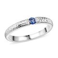 Odyssey Tanzanite Quartz 0.20 ctw Ring in Rhodium Over Sterling Silver (Size 7.0) - Sticky add to cart bar