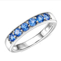 Odyssey Tanzanite Quartz 1.10 ctw Ring in Rhodium Over Sterling Silver (Size 7.0) - Sticky add to cart bar