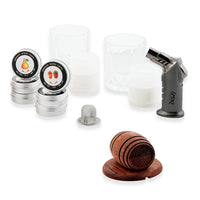 Closeout Home Innovations Smoke On The Rock Whisky Smoking Kit 14pcs Kit - Comes with Wooden Storage Box