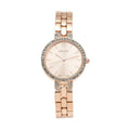 STRADA Austrian Crystal Japanese Movement Light Rose Gold Dial Watch in Rosetone (30.20mm) (6.0-7.25 Inch) - Sticky add to cart bar