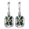 African Malachite and Peridot Multi Wear Earrings in Stainless Steel 17.45 ctw - Sticky add to cart bar