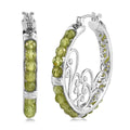 Hebei Peridot 22.30 ctw Earrings in Platinum Bond - Sticky add to cart bar