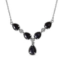 Blue Aventurine 6.40 ctw Necklace in Stainless Steel (18 Inches) - Sticky add to cart bar