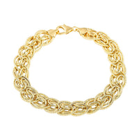 OTTOMAN TREASURE 10K Yellow Gold Byzantine Bracelet (7.50 In) 9.10 Grams