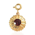 Mozambique Garnet Charm in Vermeil Yellow Gold Over Sterling Silver 1.00 ctw - Sticky add to cart bar