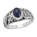 BALI LEGACY Tanzanite Floral Ring in Sterling Silver 1.75 ctw - Sticky add to cart bar