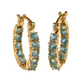 Karis Madagascar Paraiba Apatite Inside Out Hoop Earrings in 18K YG Plated 2.60 ctw - Sticky add to cart bar