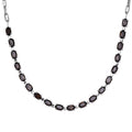 Brazilian Smoky Quartz 7.60 ctw Necklace in Platinum Bond and Stainless Steel 18 Inches - Sticky add to cart bar