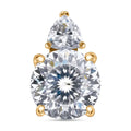 LUXORO 10K Yellow Gold 120 Facet VS-EF Moissanite Pendant 4.00 ctw - Sticky add to cart bar