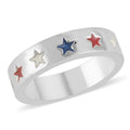 MARVEL Captain America Multi-Color Star Ring in Silvertone - Sticky add to cart bar